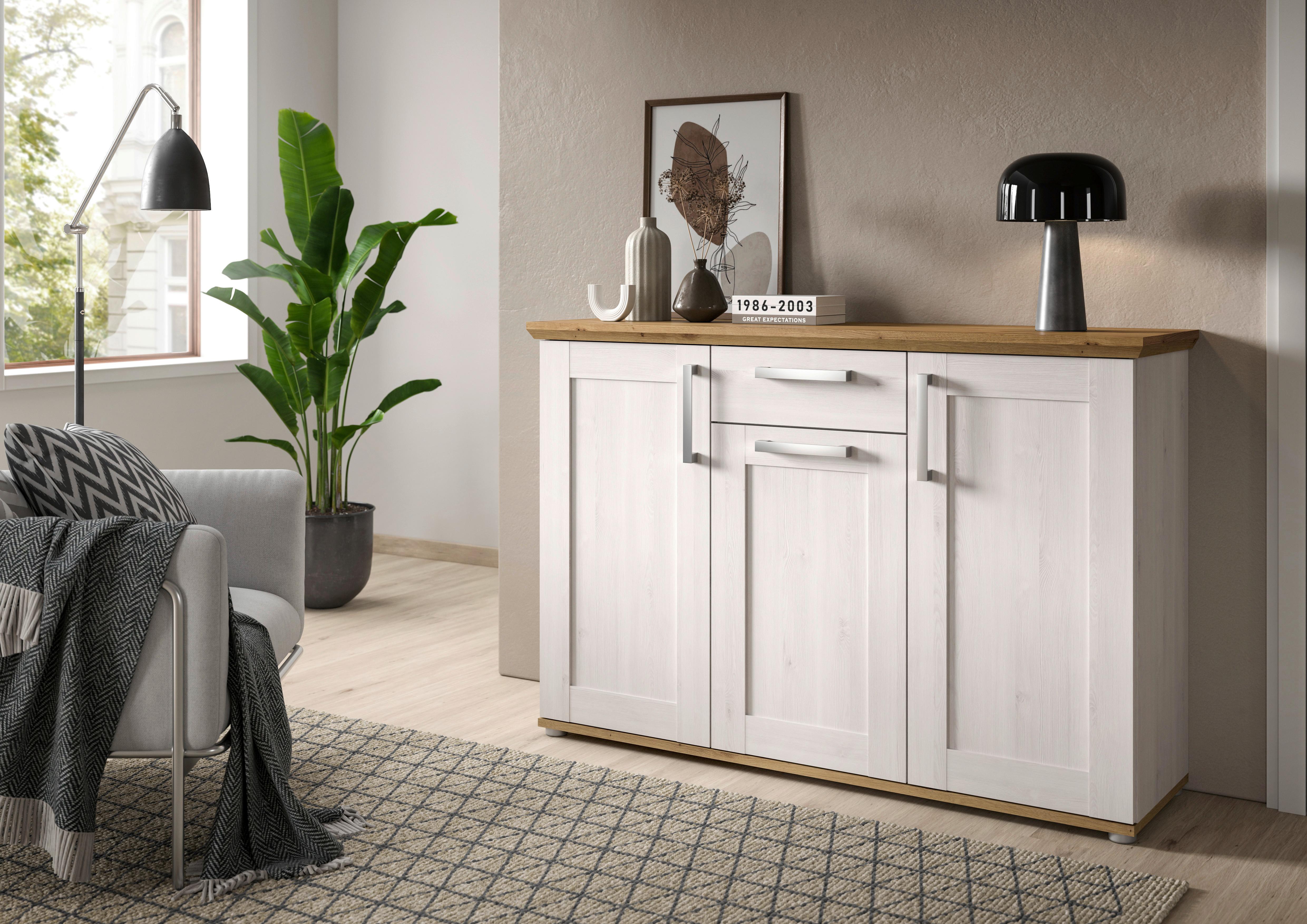 Kommode Verona ca. 133x88x37 cm Lärche/Eiche - KONVENTIONELL, Holzwerkstoff/Kunststoff (133/88/37cm) - MID.YOU