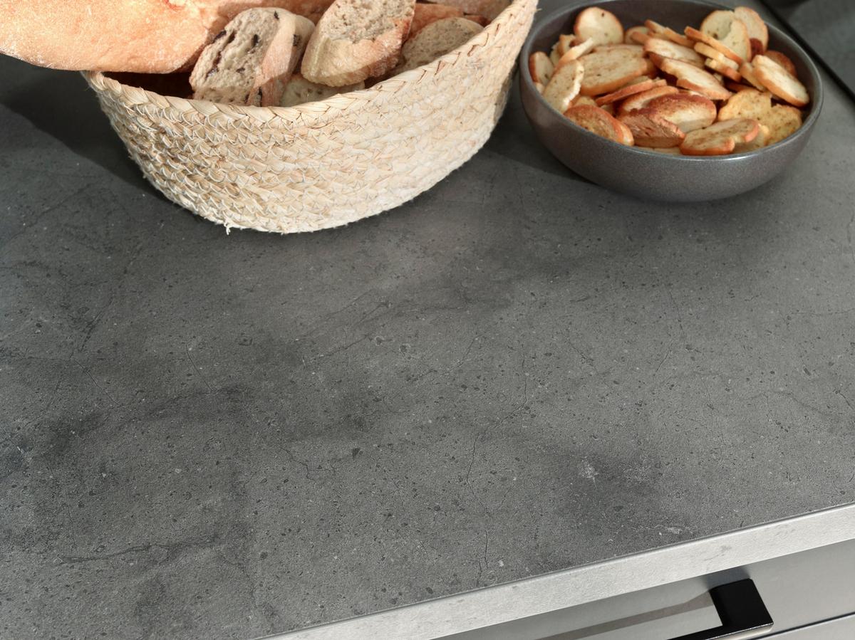 Kuhinjski Blok Brez Aparatov Oliver, 340cm - temno siva/črna, Design, kovina/leseni material (340cm) - Respekta