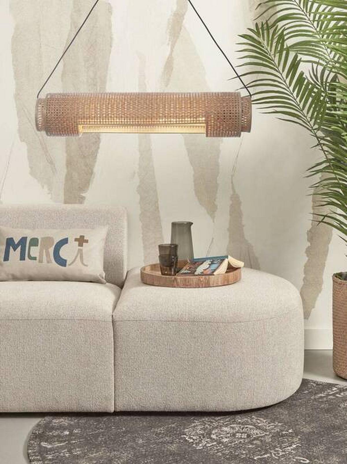 Viseča Svetilka Bhutan, Bambus - naravne barve, Trend, les (85/15/15cm) - Good & Mojo