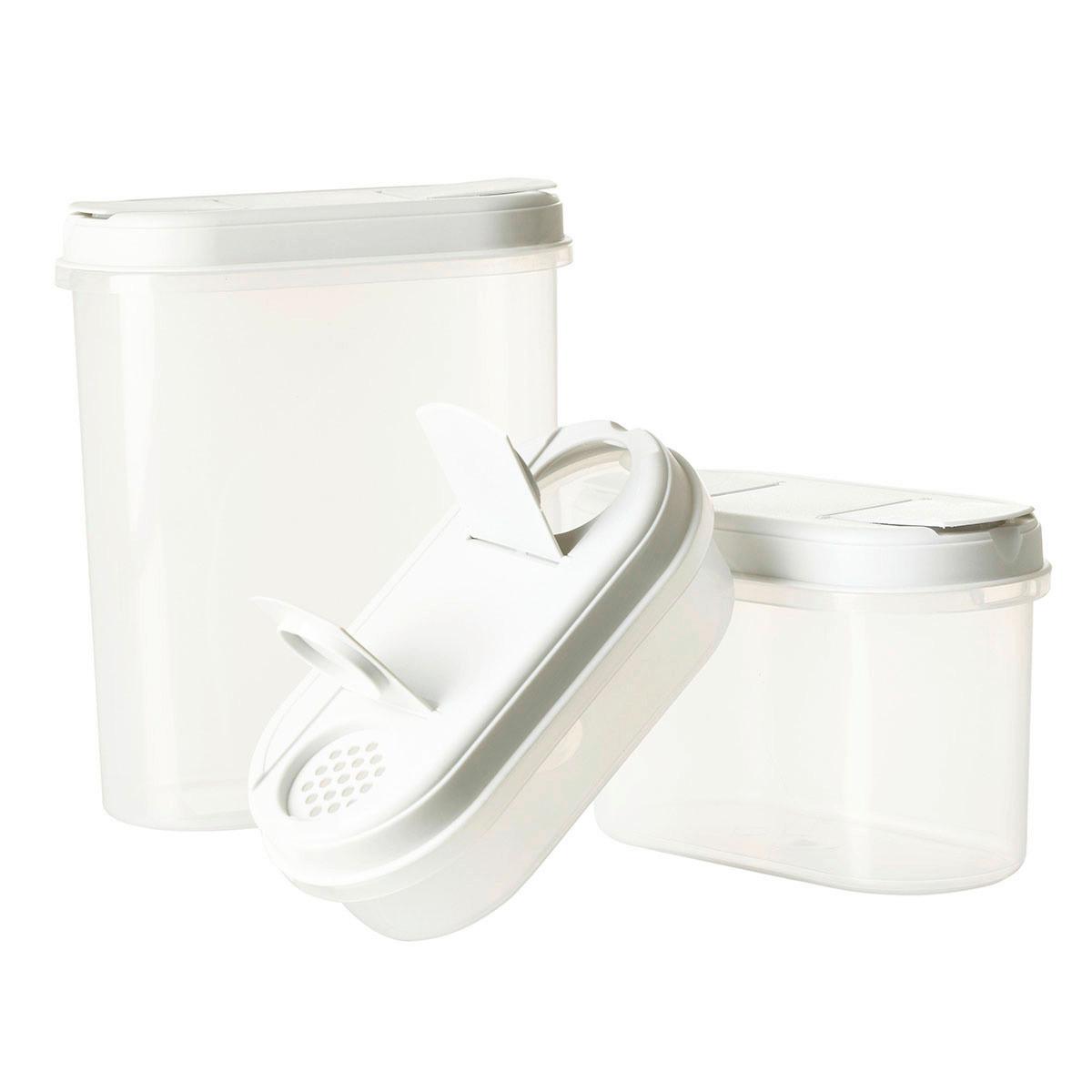 Posipač Lucy - bijela/siva, plastika (19/9/40cm) - Modern Living