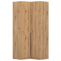 Kutni Ormar Za Odjeću Alabama - siva/tamno siva, Moderno, drvni materijal (100/229/102cm) - Modern Living