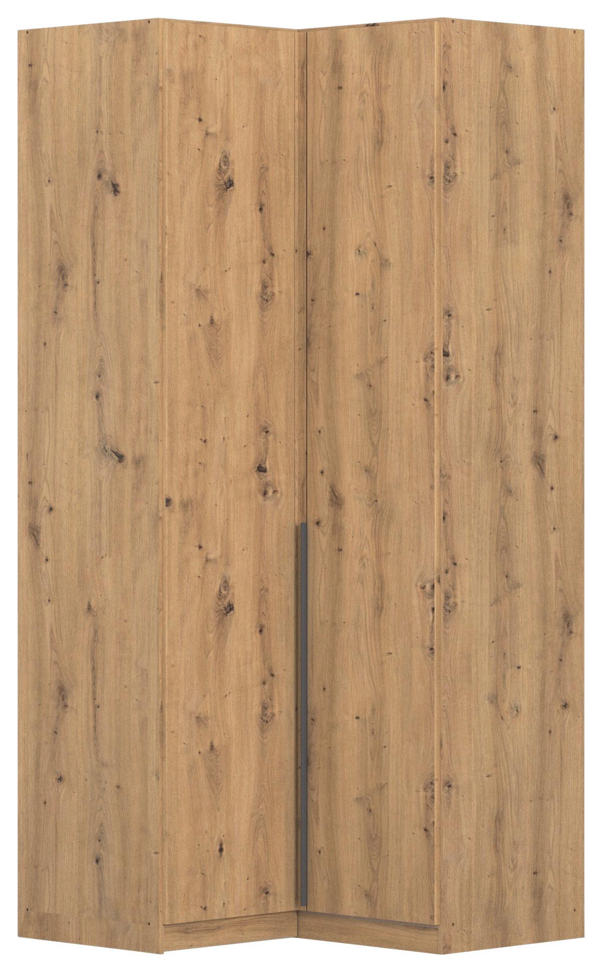 Kutni Ormar Za Odjeću Alabama - siva/tamno siva, Moderno, drvni materijal (100/229/102cm) - Modern Living