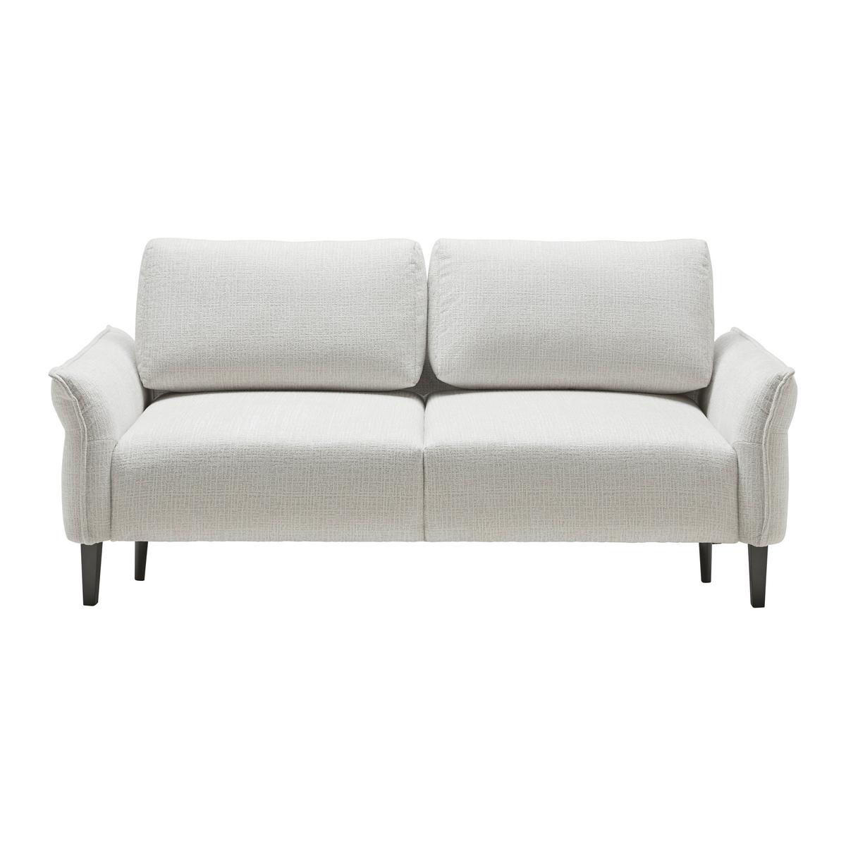 3-Sitzer-Sofa Custom Creme - Creme/Schwarz, MODERN, Holz/Textil (183/85/92cm) - Mömax