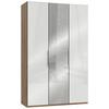 Ormar S Klasičnim Vratima Level 36 D - boje hrasta/bijela visoki sjaj, Moderno, drvni materijal/metal (150/236/58cm) - Modern Living