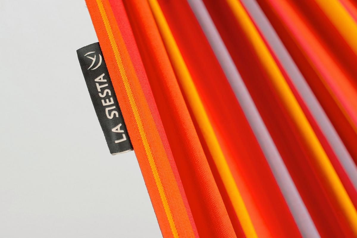 Hängematte Classic Double Hammock Outdoor Gelb/Orange - Gelb/Rot, KONVENTIONELL, Textil (160/350cm) - La Siesta