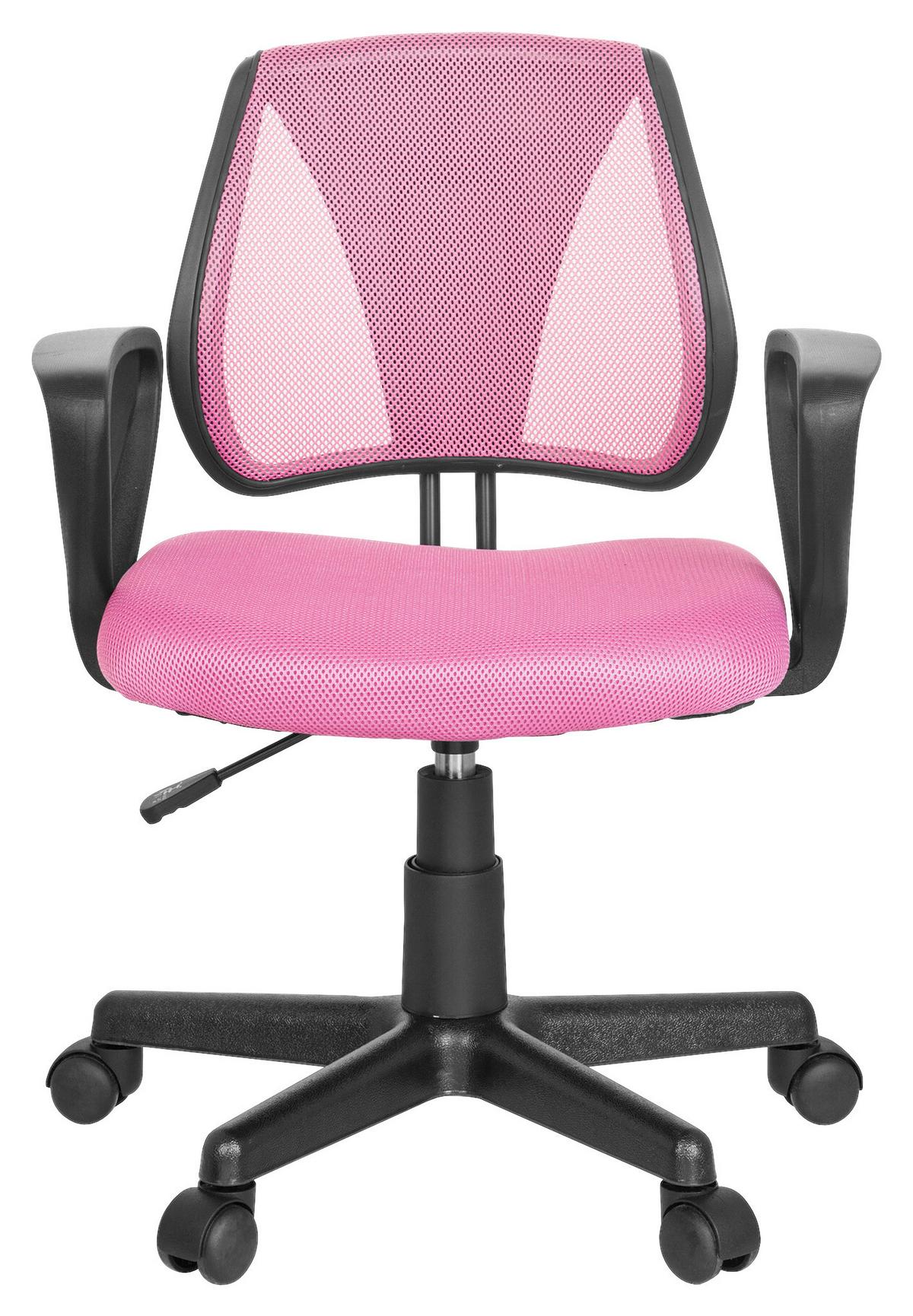 Juggenddrehstuhl Kiddy CD ca. 58x75-92x45 cm Pink - Pink/Schwarz, Basics, Kunststoff (58/75-92/45cm) - MID.YOU