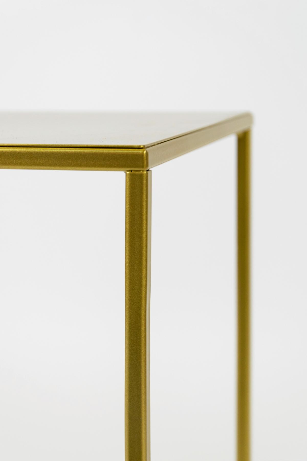 Blumenständer Goldfarben - Goldfarben, Basics, Metall (19/77/19cm)