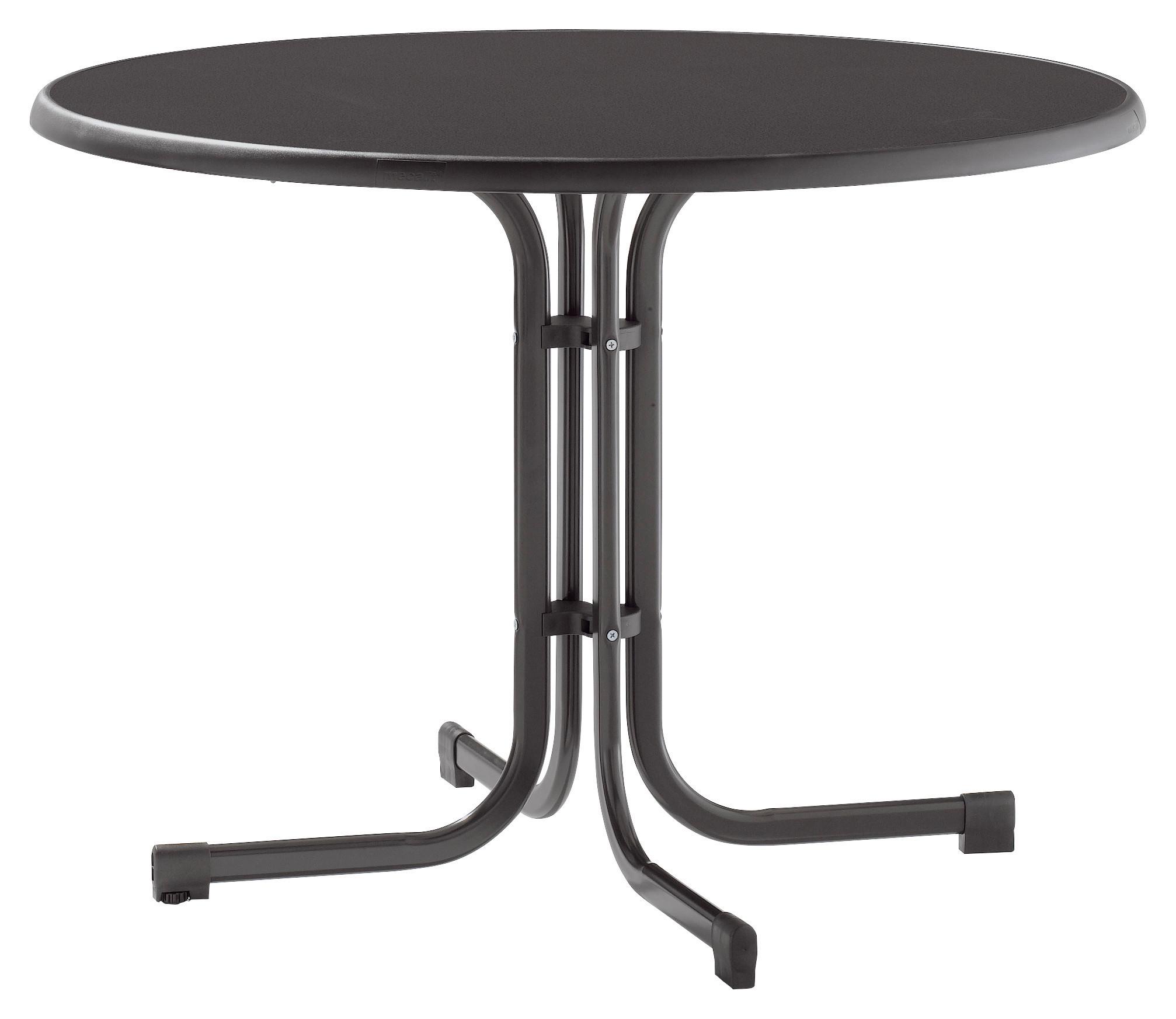 Gartentisch Grau ca. 100x100x72cm - Grau, MODERN, Holzwerkstoff/Metall (100/72cm) - Sieger