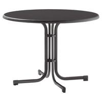 Gartentisch Grau ca. 100x100x72cm - Grau, MODERN, Holzwerkstoff/Metall (100/72cm) - Sieger