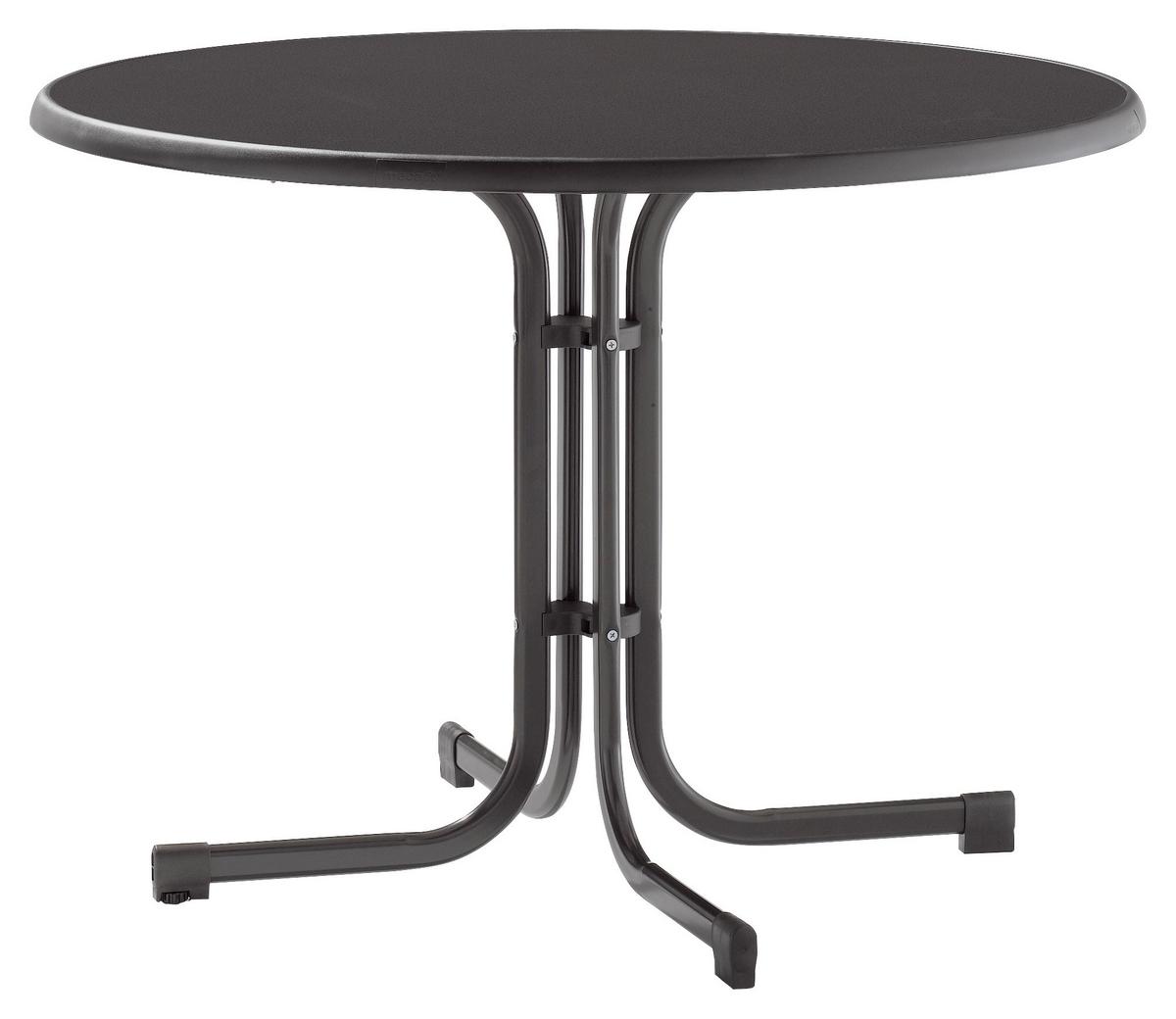 Gartentisch Grau ca. 100x100x72cm - Grau, MODERN, Holzwerkstoff/Metall (100/72cm) - Sieger