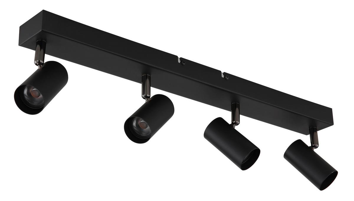 Led Reflektor Este - crni krom/crna, Design, metal (56/6/11cm) - Globo