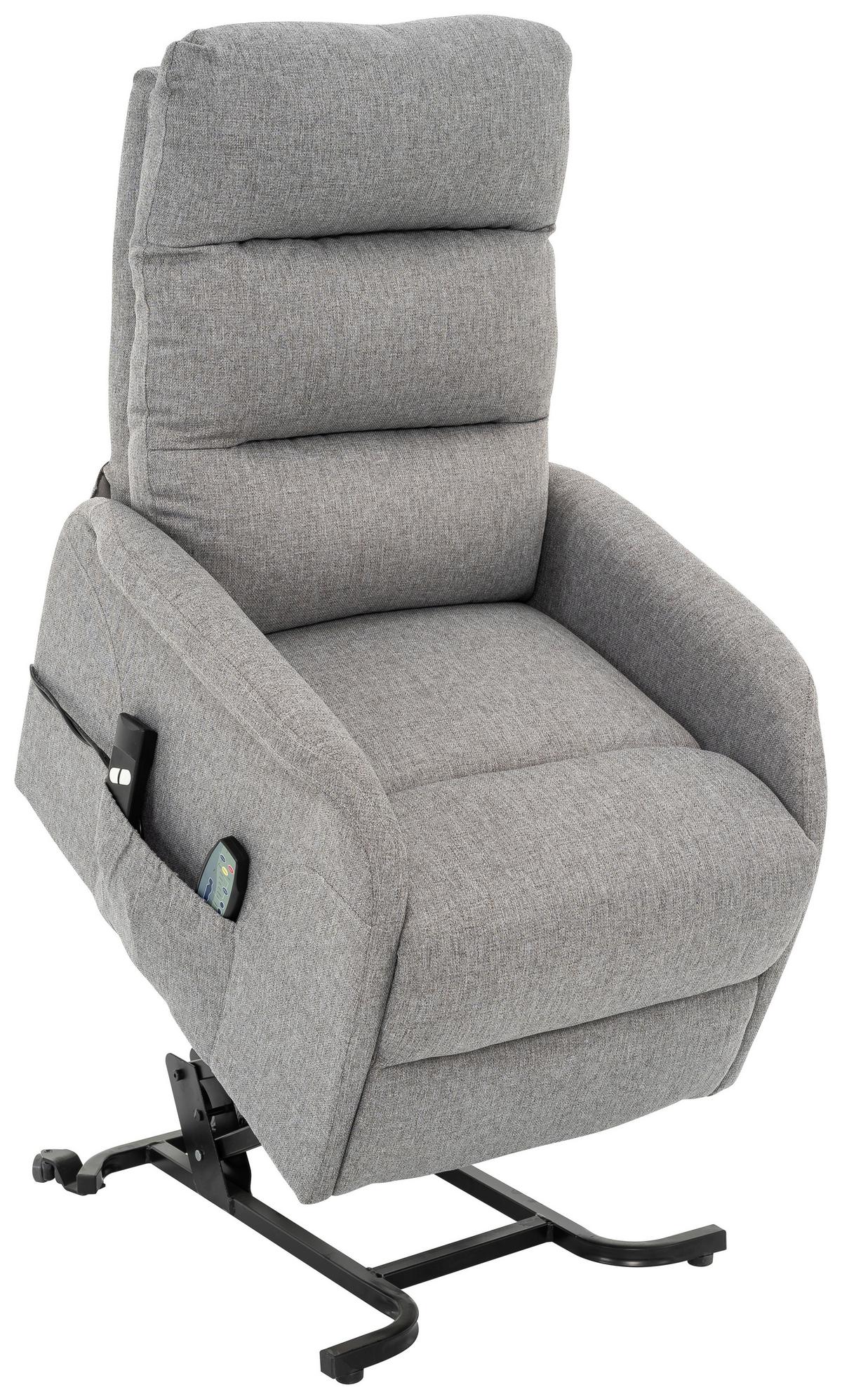 Počivalnik Luxo, Siva - siva/črna, Design, kovina/umetna masa (68/100/94cm) - Livetastic