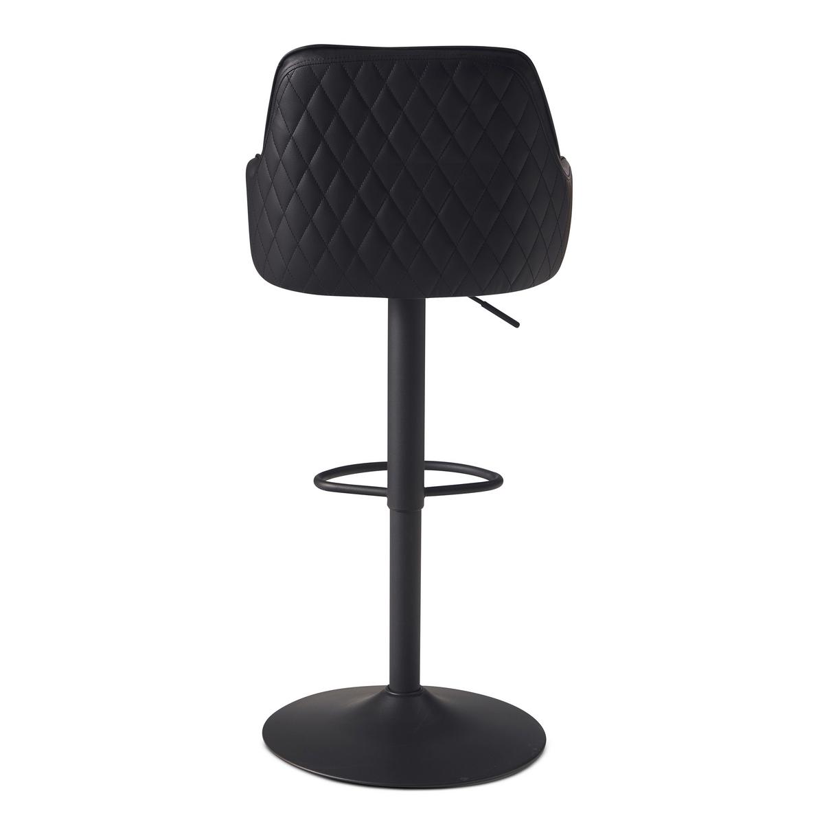 BARHOCKER WL7.009 - Schwarz, Design, Textil/Metall (45/106/45cm) - MID.YOU