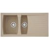 Einbauspüle Boston ca. 100x20x50 cm Beige - Beige, Trend, Glas/Kunststoff (100/20/50cm) - Respekta