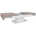 Couchtisch Weiß Hochglanz/Eichefarben - Eichefarben/Weiß, Holzwerkstoff (110/40/60cm) - Mömax modern living Couchtisch Weiß Hochglanz/Eichefarben - Eichefarben/Weiß, Holzwerkstoff (110/40/60cm) - Mömax modern living