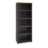 Álló Polc Memphis - grafitszürke/Artisan tölgy, Modern, faalapú anyag (75/197/38cm) - Premium Living