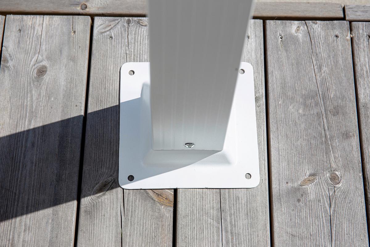 Pergola Lazio ca. 395x245x295 cm Weiß - Weiß, KONVENTIONELL, Textil (395/245/295cm) - Gardenson