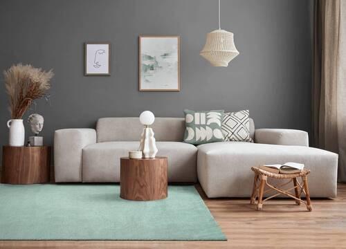 Fellteppich Loft Grün ca. 80x150cm - Grün, KONVENTIONELL, Textil (80/150cm)