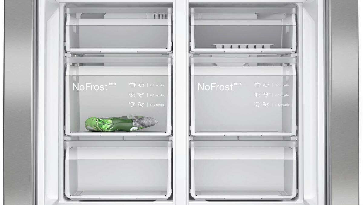 French-Door KF96NVPEA Edelstahlfarben - Edelstahlfarben, MODERN, Metall (90,5/183/73,1cm) - Siemens