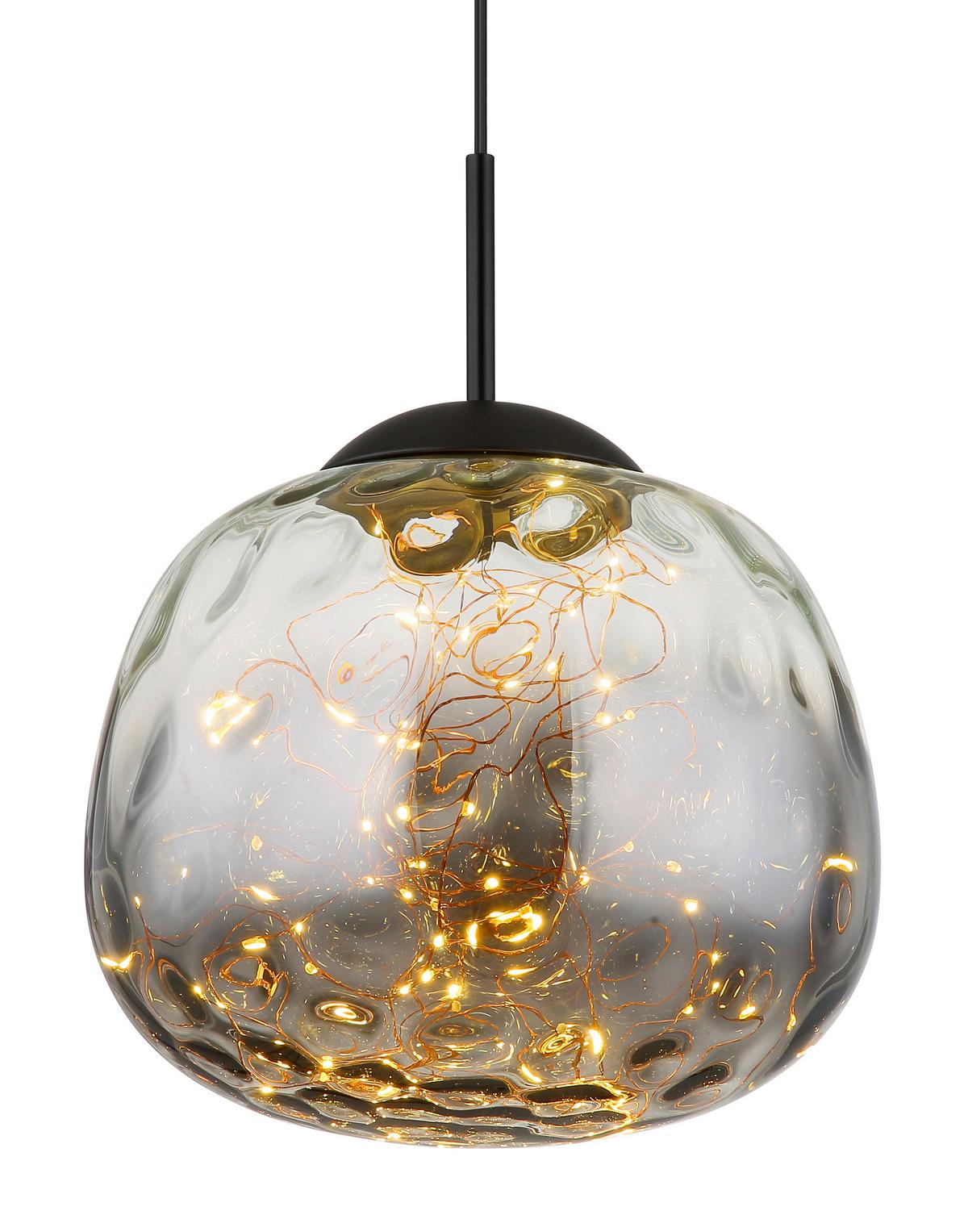 LAMPA WISZĄCA LOLA - czarny, Design, metal/szkło (30/120cm) - Collet's Monde