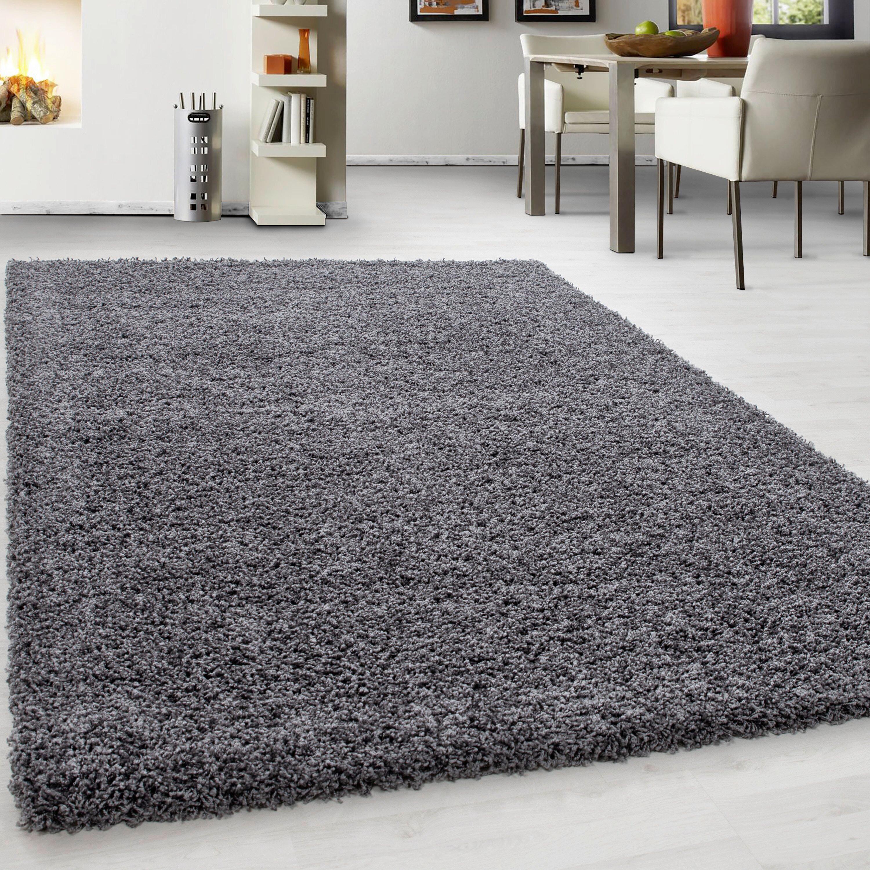 Preproga Z Visokim Florom Life, Siva, 80x150cm - siva, Konvencionalno, tekstil (80/150cm) - Novel