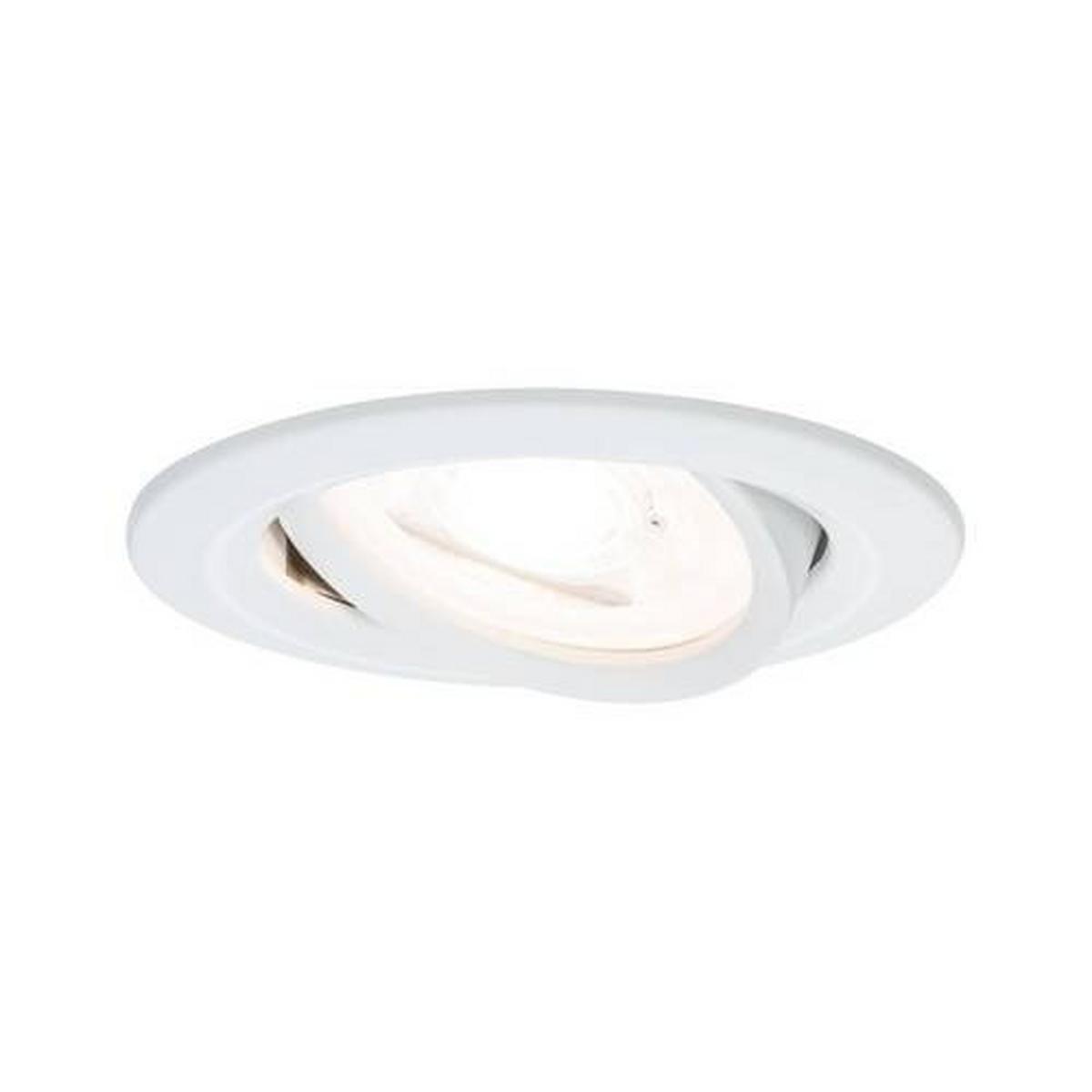 LED-Spot Nova in Weiß max. 6,5 Watt - Weiß, Design, Metall (8,4cm) - Paulmann