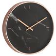 Uhr Priya ca.ø30,4cm - Schwarz, MODERN, Glas/Kunststoff (30,4cm) - Mömax modern living