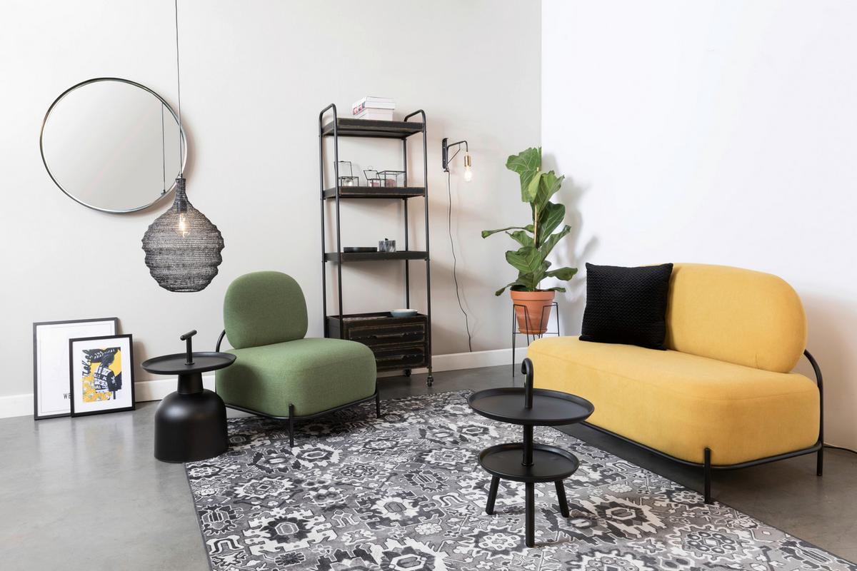 LAMPA WISZĄCA PENDANT LAMP LENA M BLACK - czarny, Design, metal (37/155cm) - Zuiver