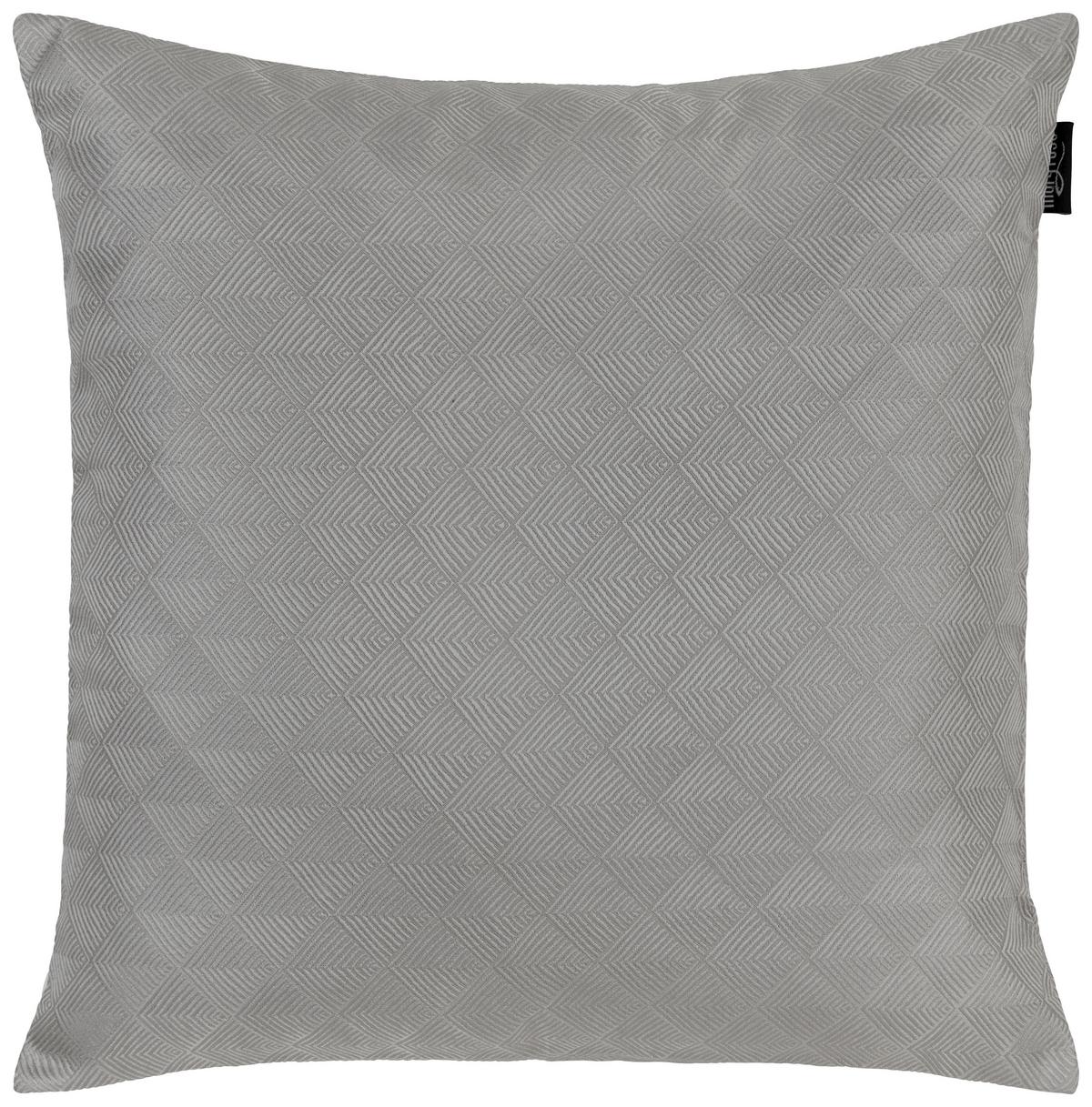 Zierkissen Sorelle in Grau/Silberfarben ca. 48x48cm - Silberfarben/Grau, MODERN, Textil (48/48cm) - Mary's