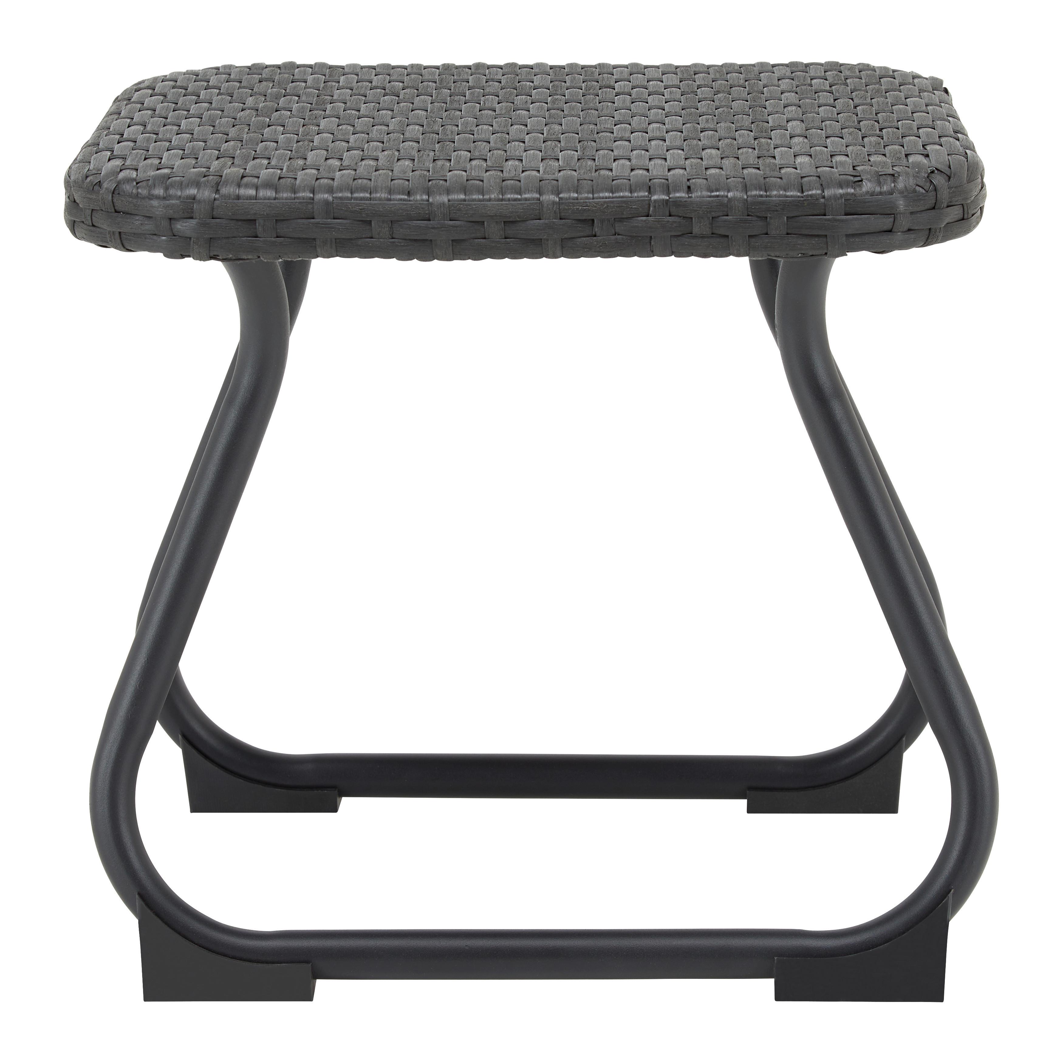 BALKONGMÖBLER SET AUGUSTINA - mörkgrå, Modern, metall/plast - Bessagi Garden