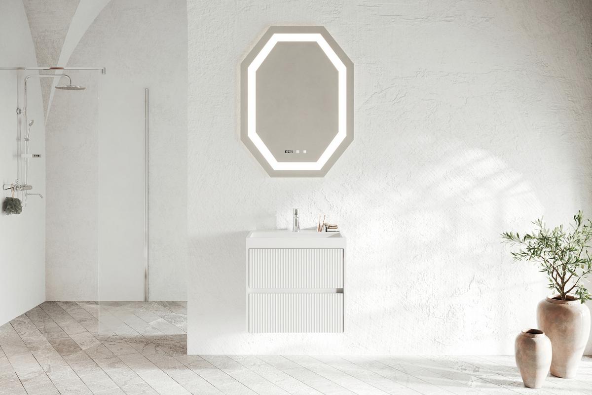 Element S Umivaonikom Portofino - bijela/bijela visoki sjaj, Moderno, drvni materijal/prirodni materijali (60/51/40cm)