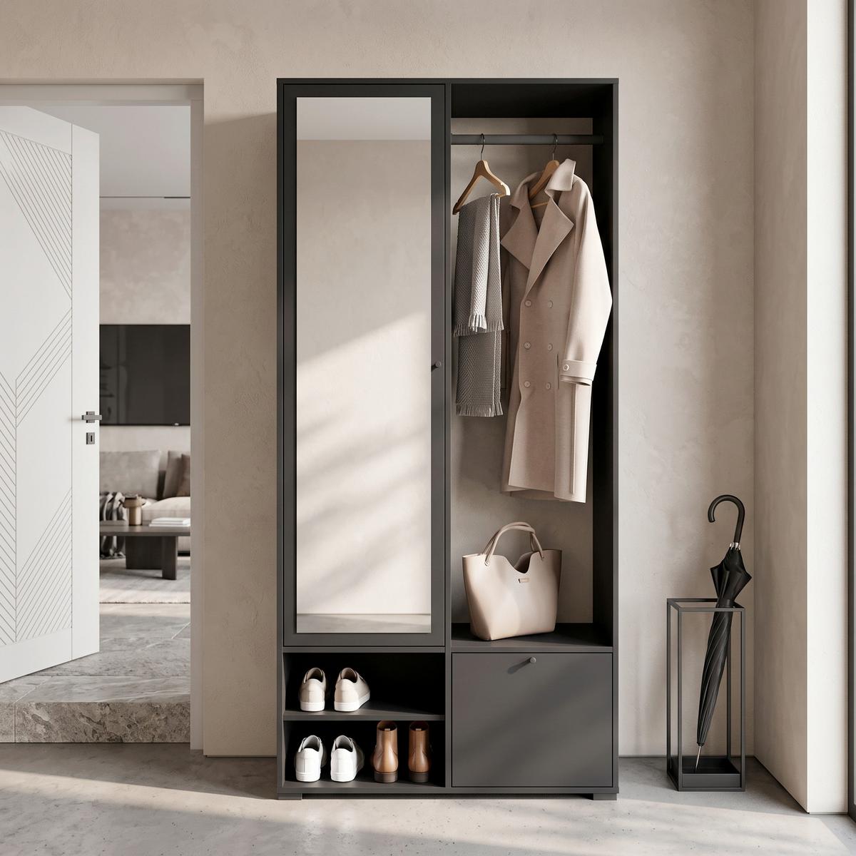 Garderobe Dino ca. 90x190 cm Schwarz online kaufen ➤ mömax