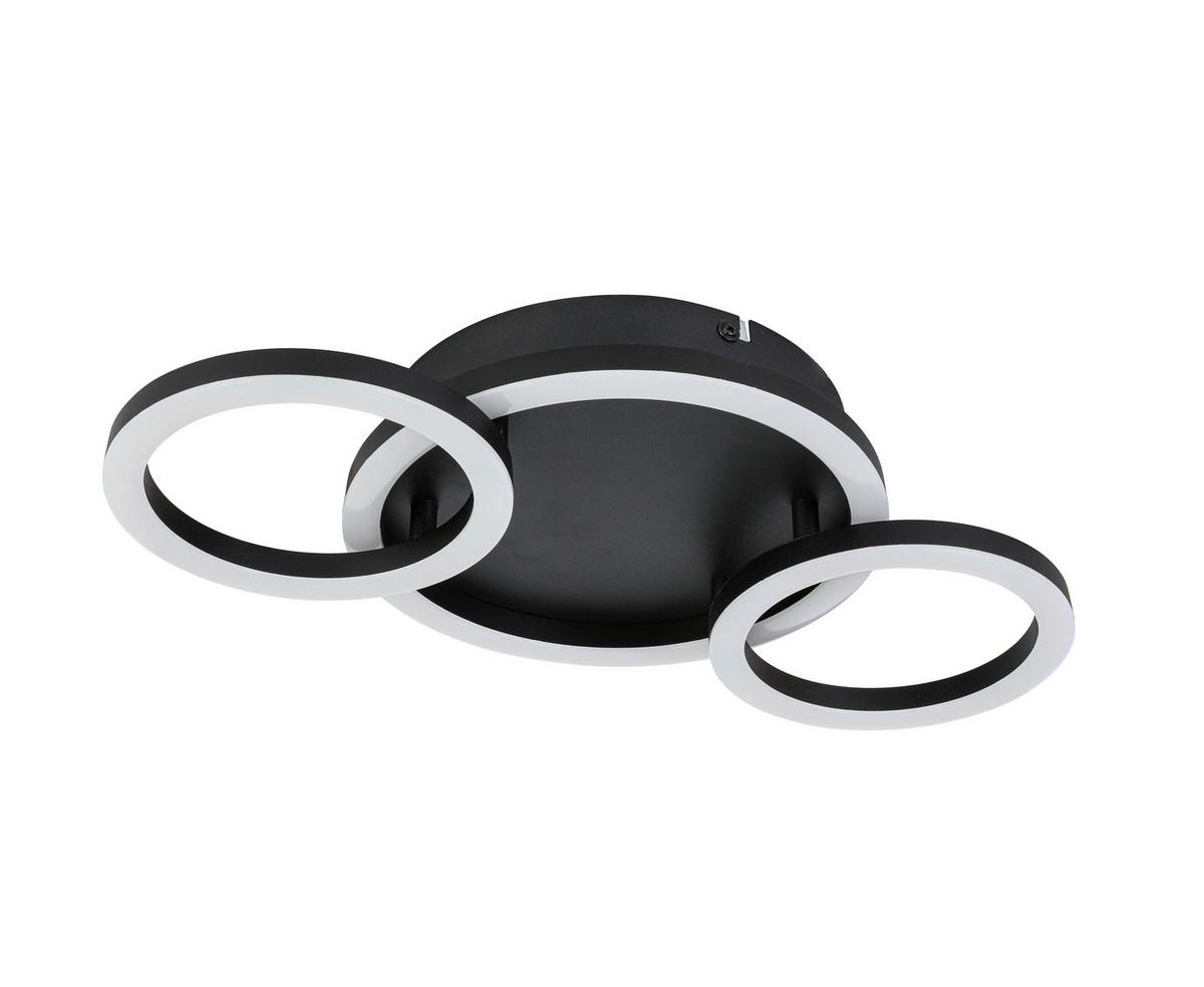 LED-Deckenleuchte Numim O Schwarz max. 24 Watt - Schwarz, MODERN, Kunststoff/Metall (43/23/5cm) - Mömax