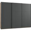 Ormar S Kliznim Vratima Level 36 A - boje grafita/boje hrasta, Moderno, drvni materijal (300/236/65cm) - Modern Living
