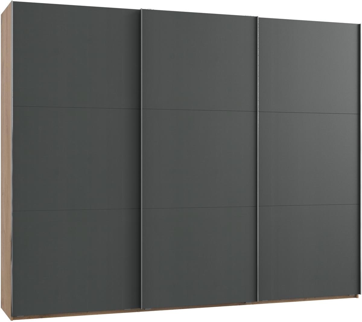 Ormar S Kliznim Vratima Level 36 A - boje grafita/boje hrasta, Moderno, drvni materijal (300/236/65cm) - Modern Living