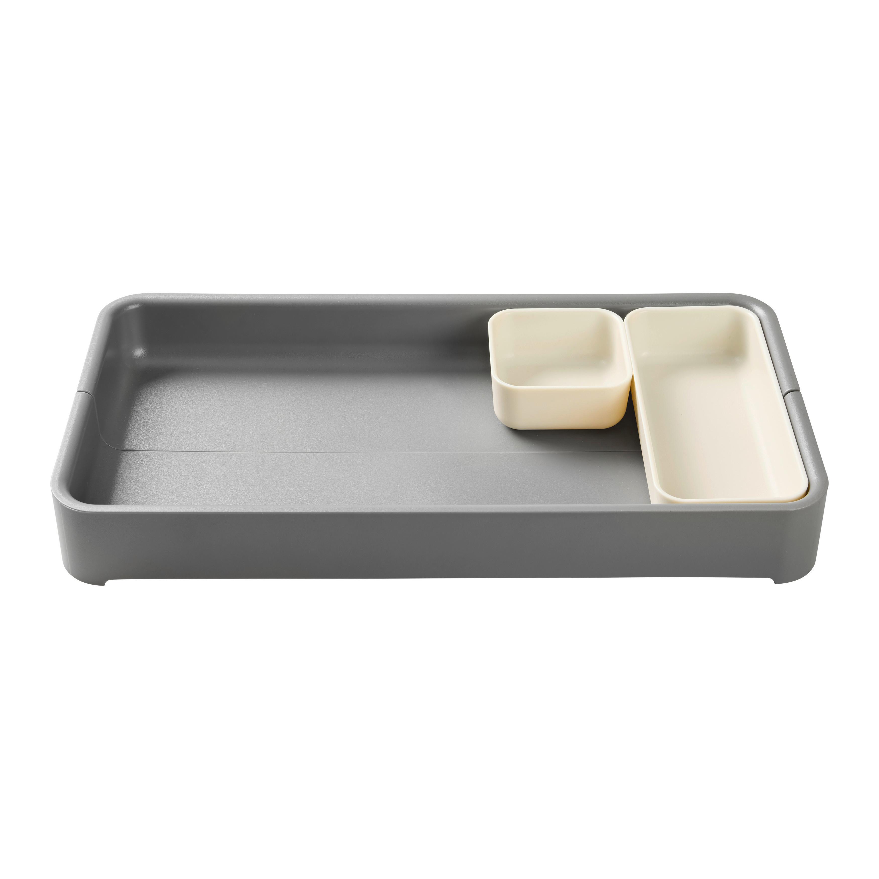 BESTICKLÅDA LIS -EXT- - grå, Modern, plast (38,1/19,1/4,8cm) - Mömax