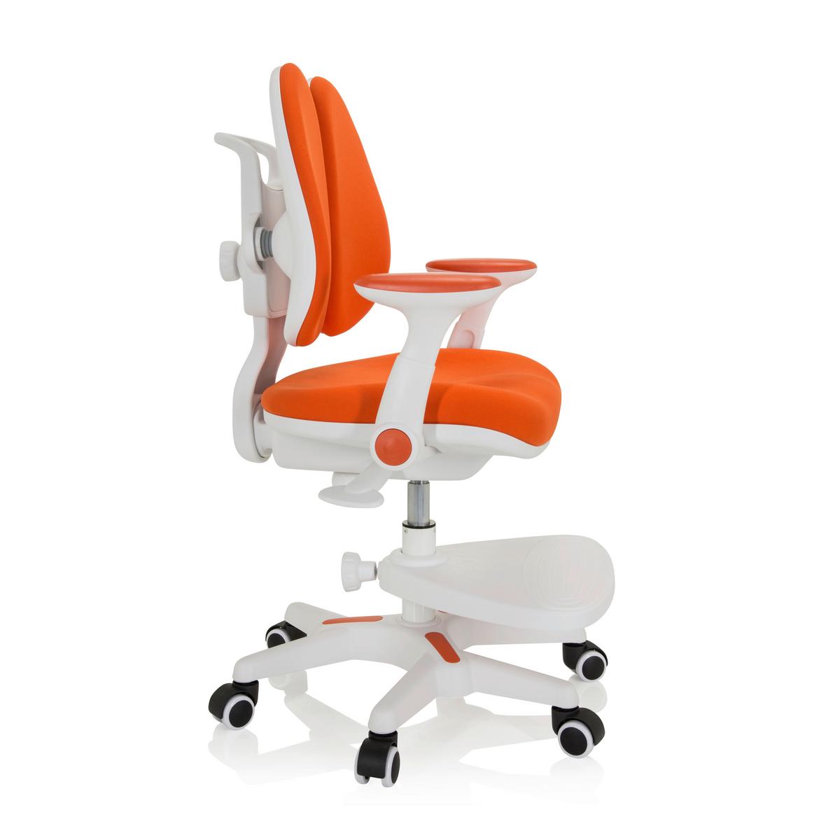 Otroški Vrtljivi Stol Kid Wing, Oranžna - bela/oranžna, Moderno, umetna masa/tekstil (56/88/52cm) - MID.YOU