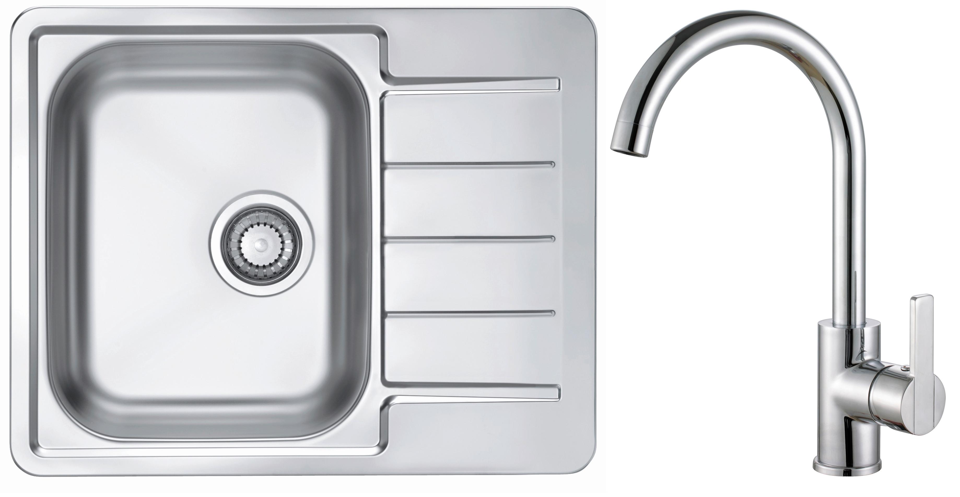 Set Sudopera I Slavine Line 110 + Tonia Chr - boje kroma, Konvencionalno, metal (61,5/50cm)