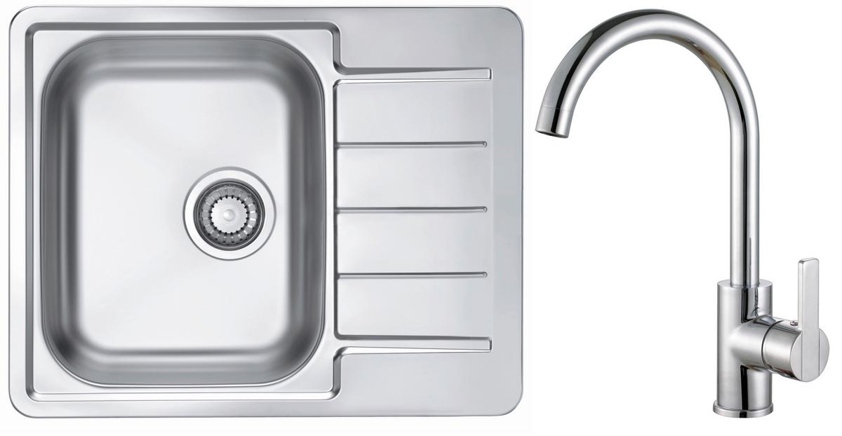 Set Sudopera I Slavine Line 110 + Tonia Chr - boje kroma, Konvencionalno, metal (61,5/50cm)