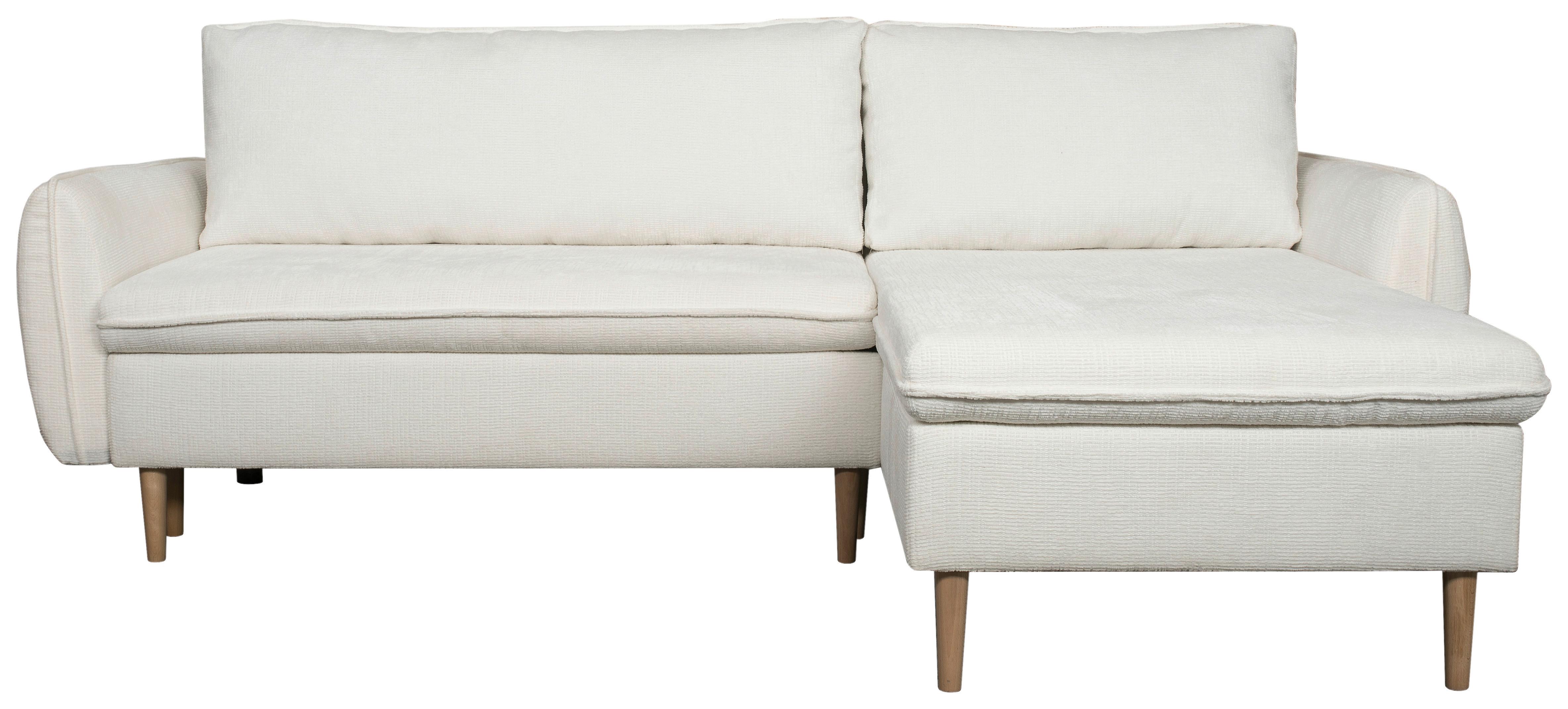 Coltar BELL - alb, Modern, textil (244/95/163cm)