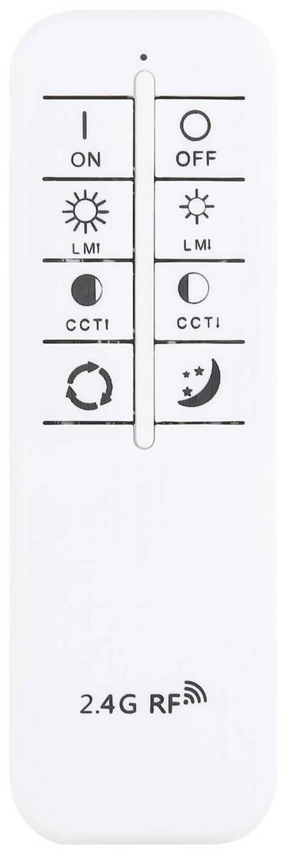 LED-Deckenleuchte Sabatino in Anthrazit/Weiß max. 36 Watt - Weiss/Anthrazit, Modern, Kunststoff/Metall (38/5,5cm)