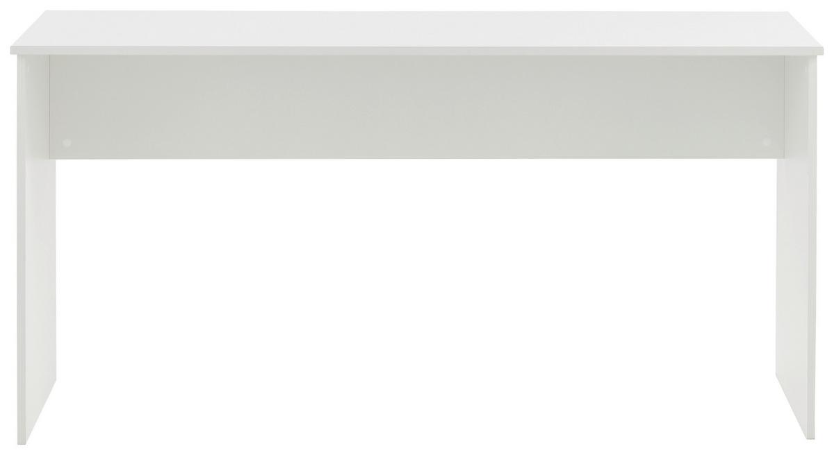 Schreibtisch Serie 500 Weiß ca. 65x150x73,6cm - Weiß, MODERN, Holzwerkstoff (65/150/73,6cm) - MID.YOU