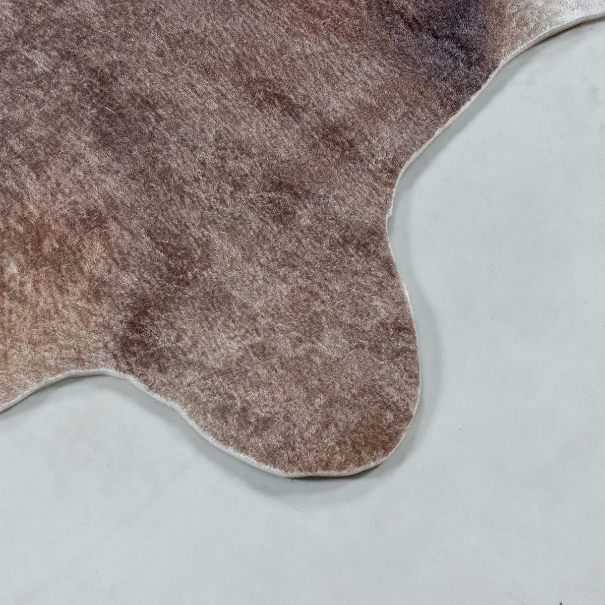 Preproga Etosha, 100x135cm, Rjava - bela/rjava, Design, tekstil (100/135cm) - Novel