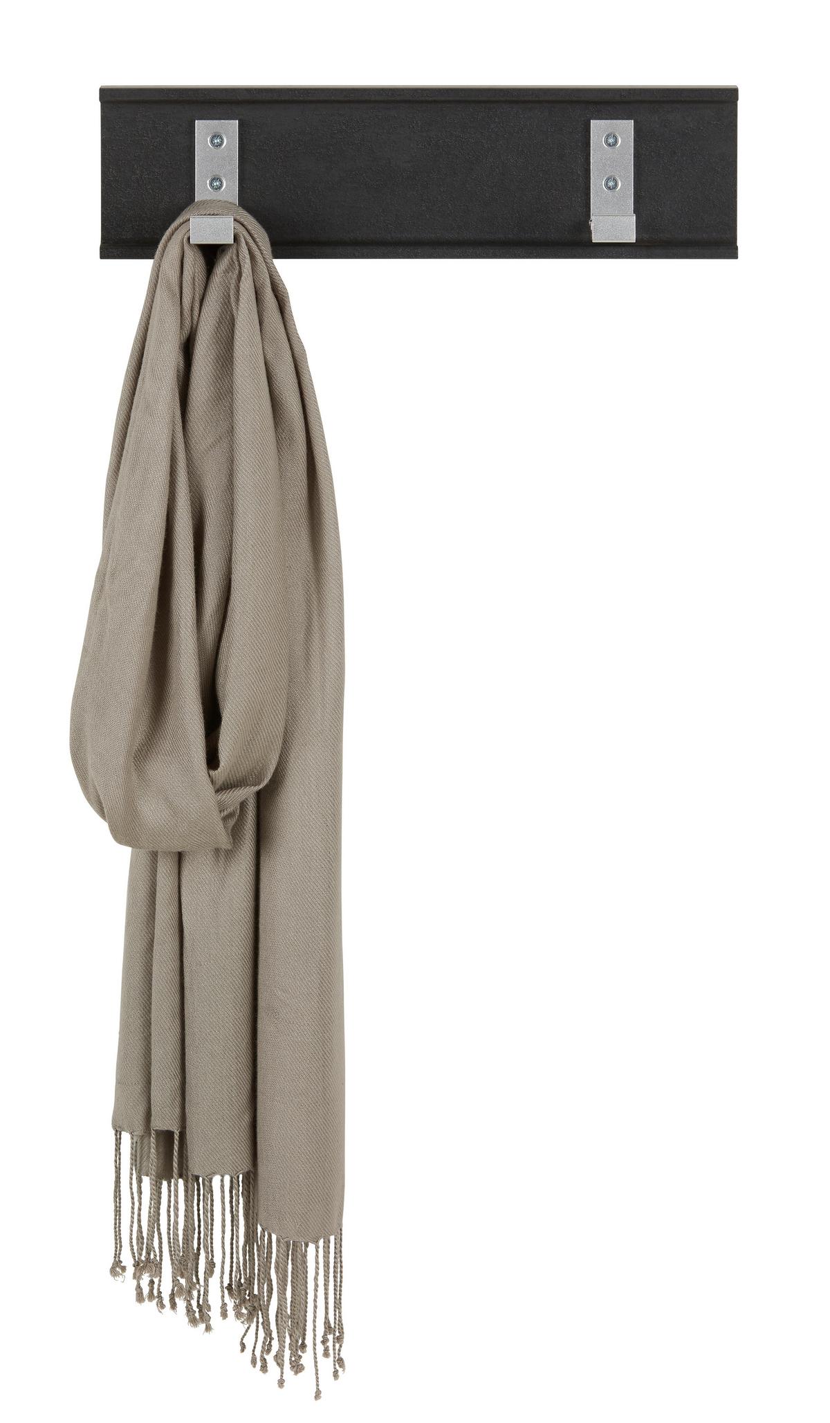 Hakenleiste in Schwarz - MODERN, Holzwerkstoff (37/10/3cm) - Mömax