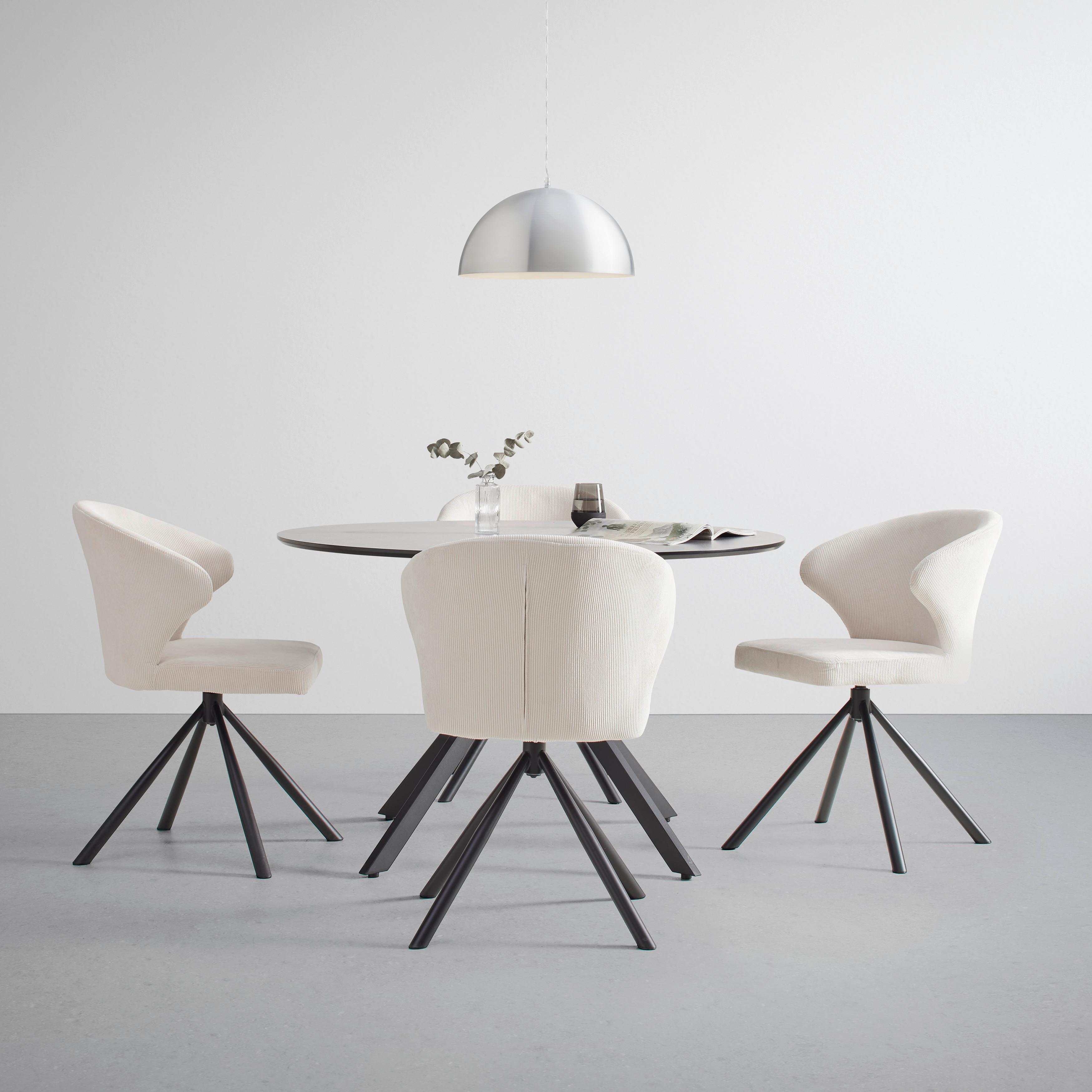 MATBORD LUCA - grå/svart, Design, metall/trämaterial (120/75cm) - Mömax