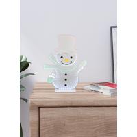 LED-Dekoleuchte Schneeli Weiß max. 6 Watt - Chromfarben/Weiß, Design, Kunststoff (12/42,5/55cm) - Mömax