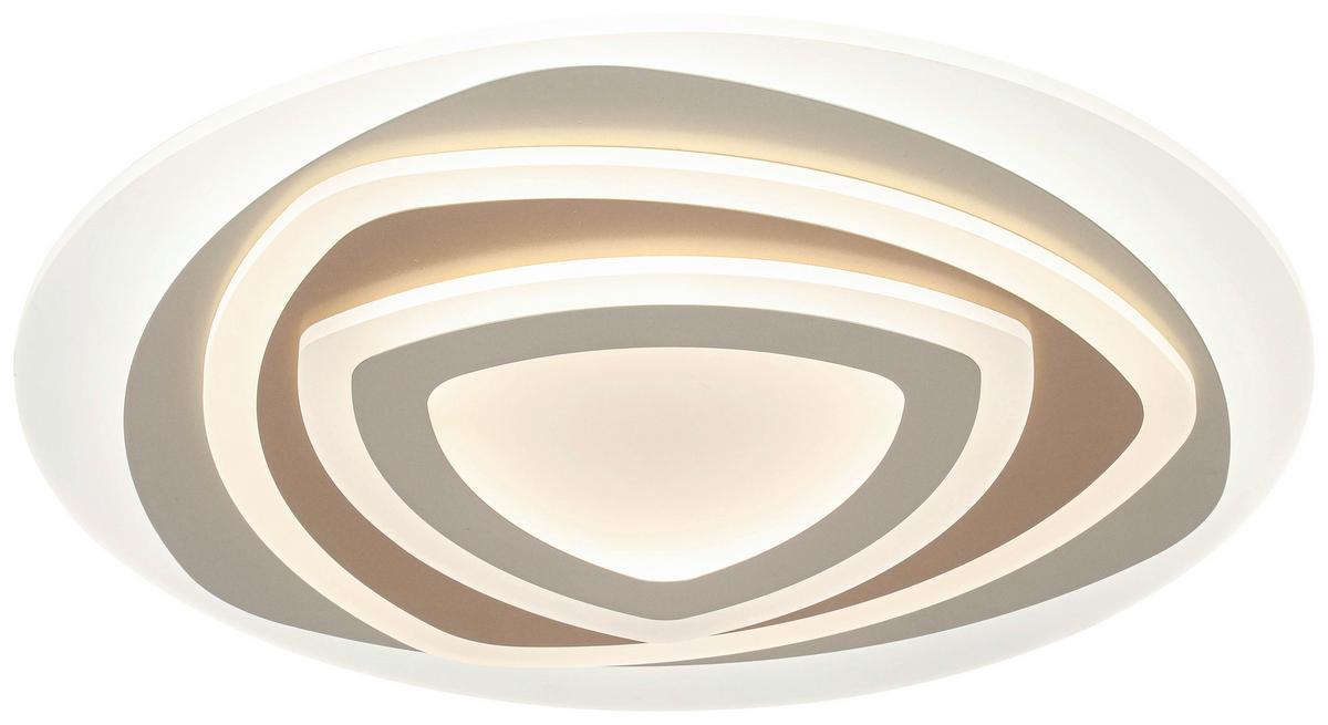 LAMPA SUFITOWA ELLA - biały/cappuccino, Trend, tworzywo sztuczne/metal (50/6cm) - Novel