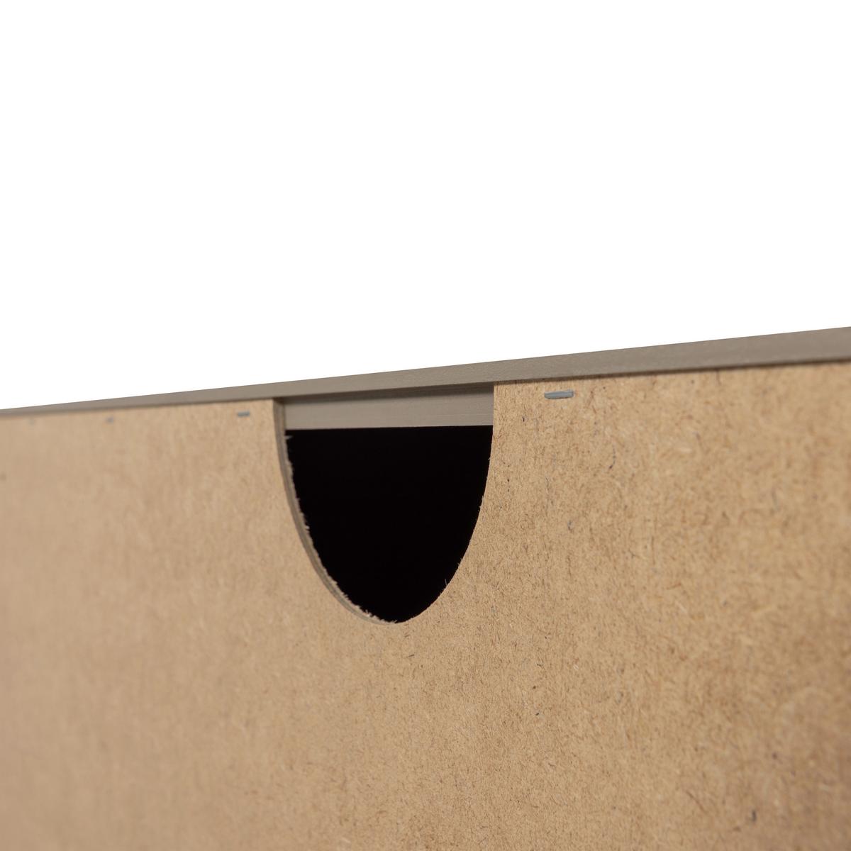 Kommode Gunnar Schlammfarben B: 94 cm - Schlammfarben/Schwarz, Design, Holz/Metall (94/93/52cm) - Livetastic