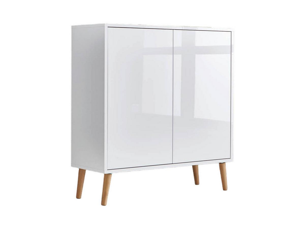 Kommode Mailand Typ 4 Weiß - Weiß Hochglanz/Weiß, MODERN, Holz/Holzwerkstoff (79/86/33cm) - MID.YOU