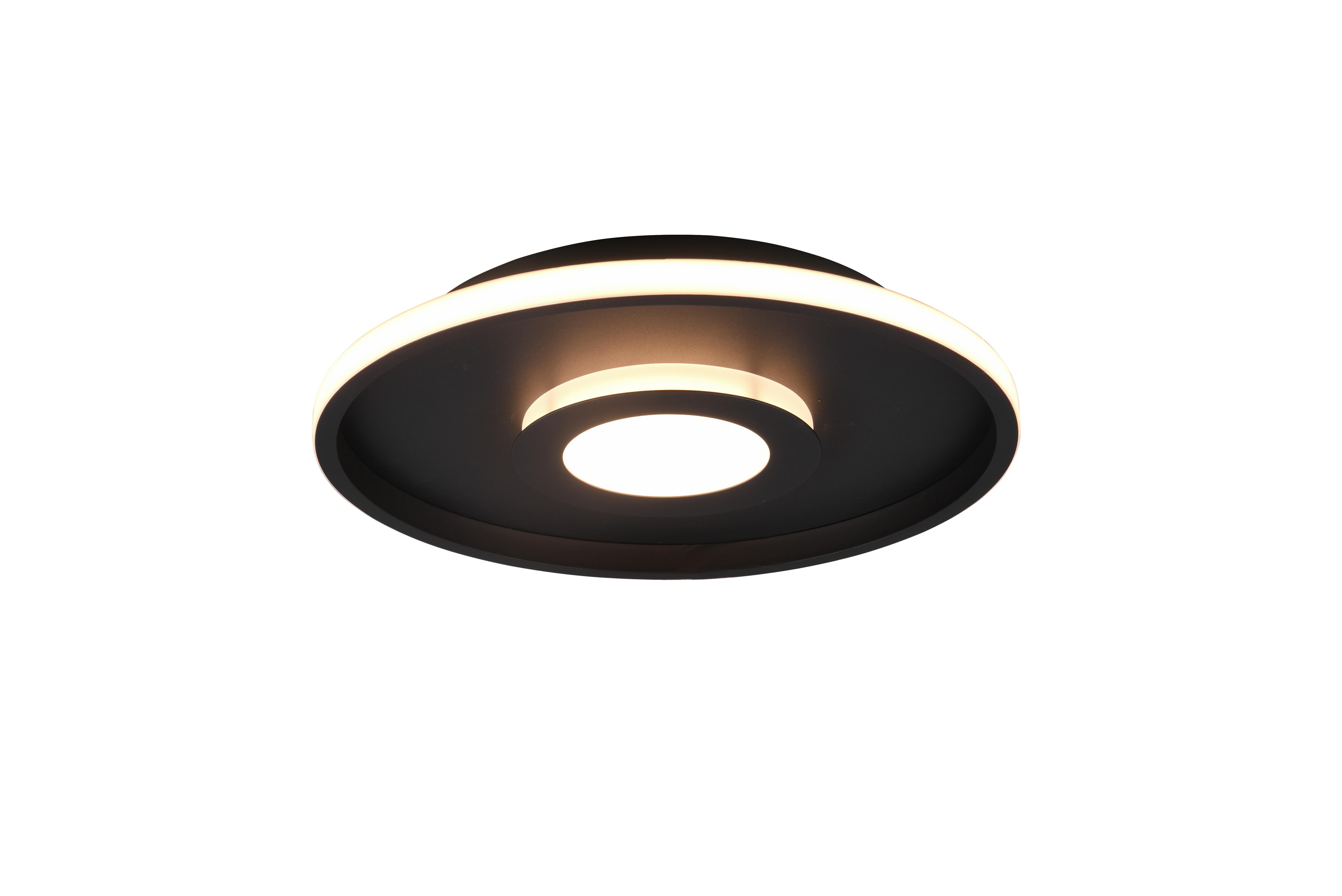 LED-Badezimmer-Deckenleuchte Ascari Schwarz max. 35 Watt - Schwarz, Design, Kunststoff/Metall (40/40/6,8cm) - Trio Leuchten